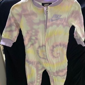 Nike footed onesie